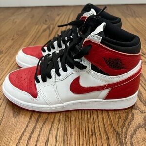 Nike Kids Red and White Sneakers